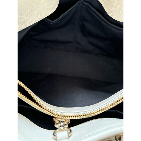 Coach Margot Carryall Bicolor Midnight Chalk Leather Crossbody Bag New With Tags - Picture 11 of 12